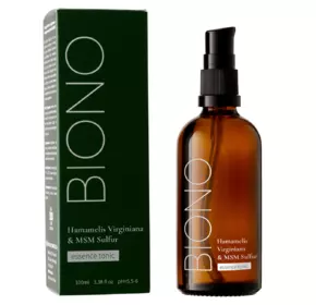 Тонік-есенція з гідролатом гамамелісу та органічною сіркою Biono