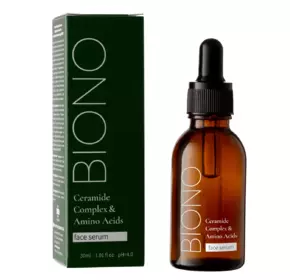 Освітлююча сироватка для обличчя Biono "Ceramide Complex & Amino Acids"